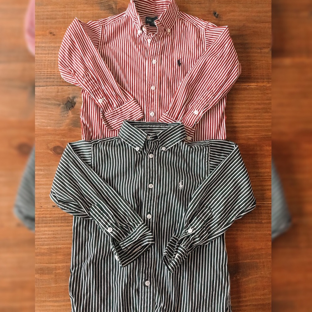 4T Boy Ralph Lauren Long Sleeve Button Downs